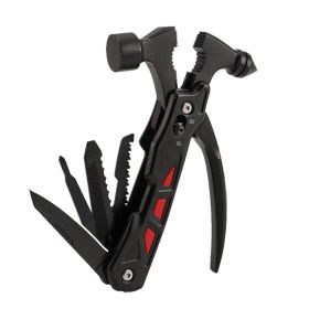 Multi-function Hammer Camping Gear Multitool Portable Outdoor Survival Gear Emergency Life-saving Hammer Escape Tool (Color: Black) Multi-function Hammer Camping Gear Multitool Portable Outdoor Survival Gear Emergency Life-saving Hammer Escape Tool (Color: Black)